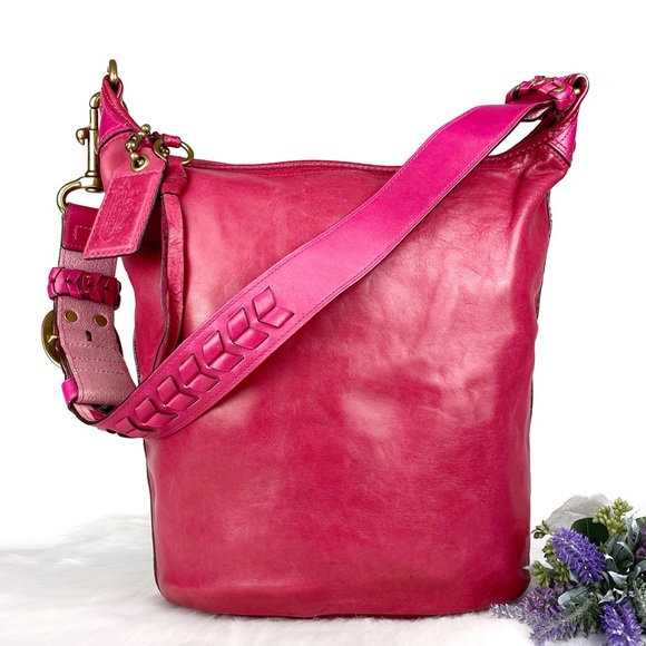 Coach Handbags - COACH Pink Bleecker Duffle Large Hobo Bag
